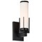 Nuvo Roselle - 1 Light Vanity - Matte Black with White Glass 60/8051 - alternate 6